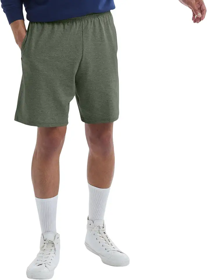 Premium Olive Green Cotton Shorts for Men - Stellar Cloth