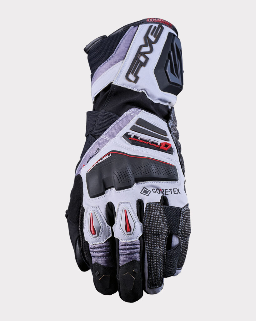 five moto trail adventure tfx1 gtx grey red face