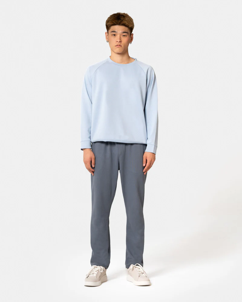 Premium fleece-lined crewneck sweatshirt in a relaxed urban fit.